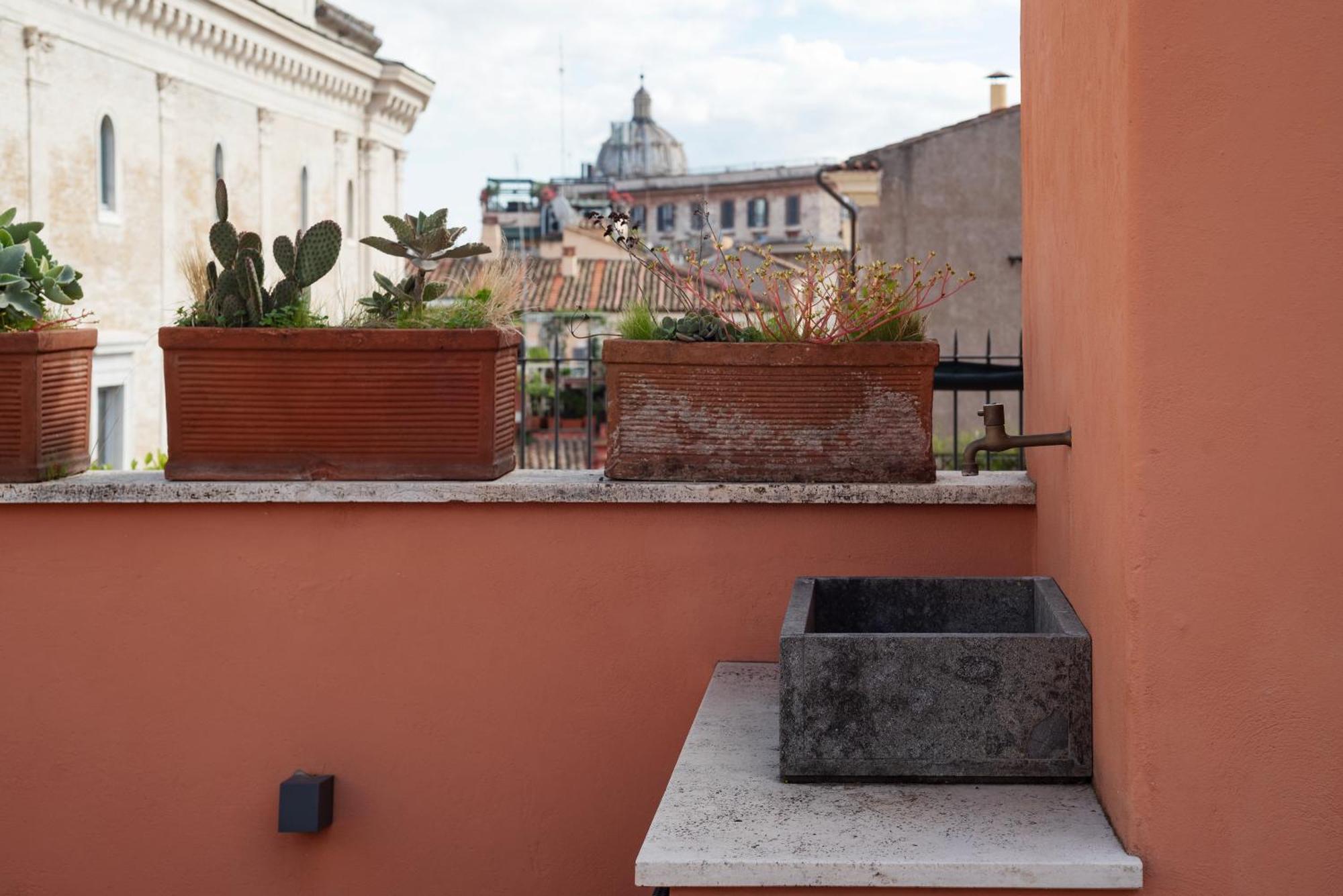 Apartment With Terrace In Via Del Pellegrino - FromhometoŘím Exteriér fotografie