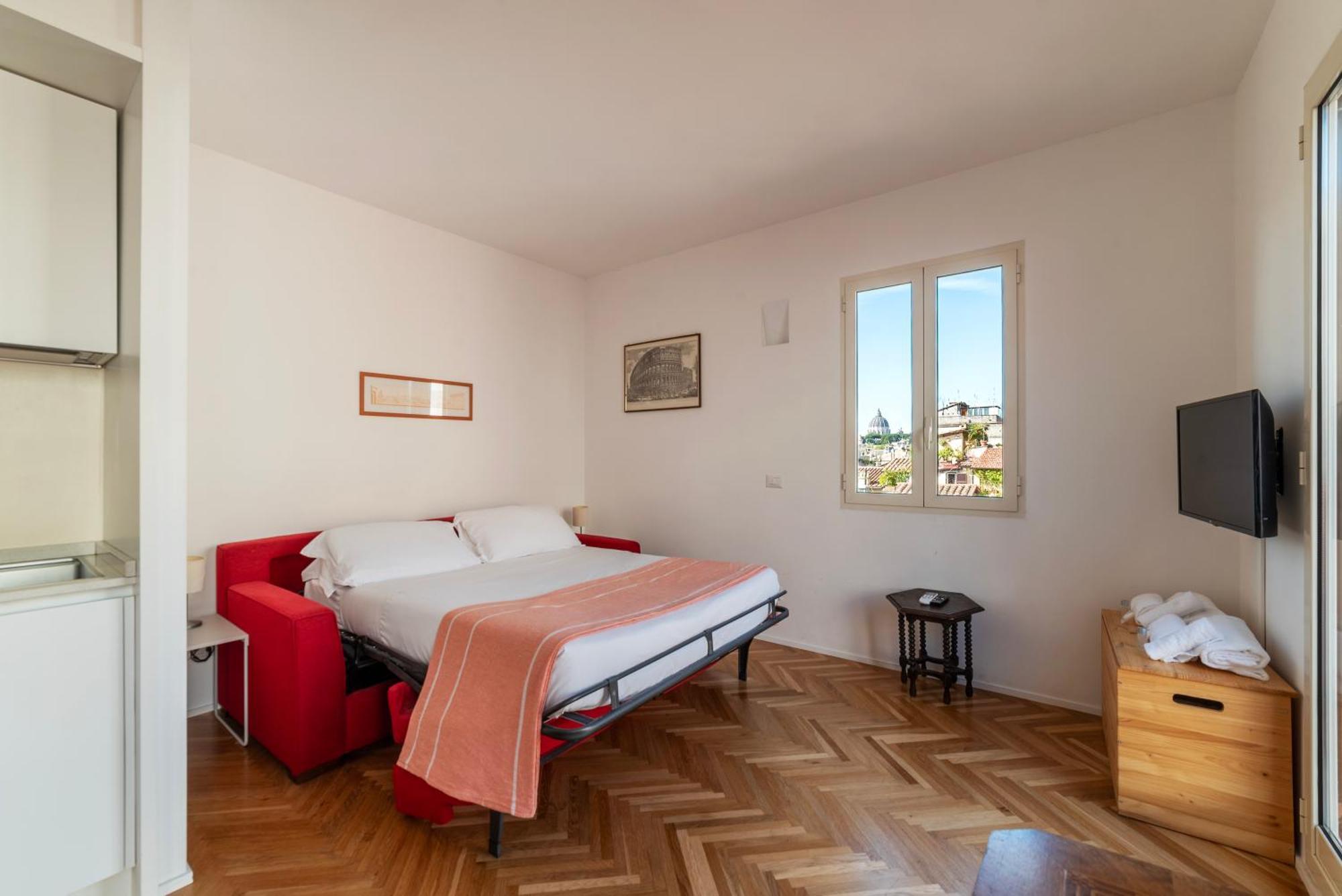 Apartment With Terrace In Via Del Pellegrino - FromhometoŘím Exteriér fotografie